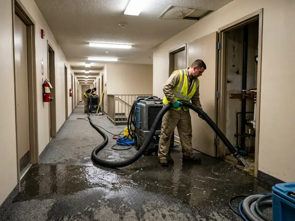 multi-unit-apartment-hallway-f-005 — frequently asked questions, Emergency Burst Pipe Water Extraction & Removal in Presque…